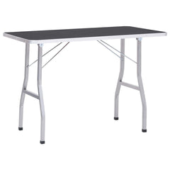 Dog Grooming Table Black and Silver