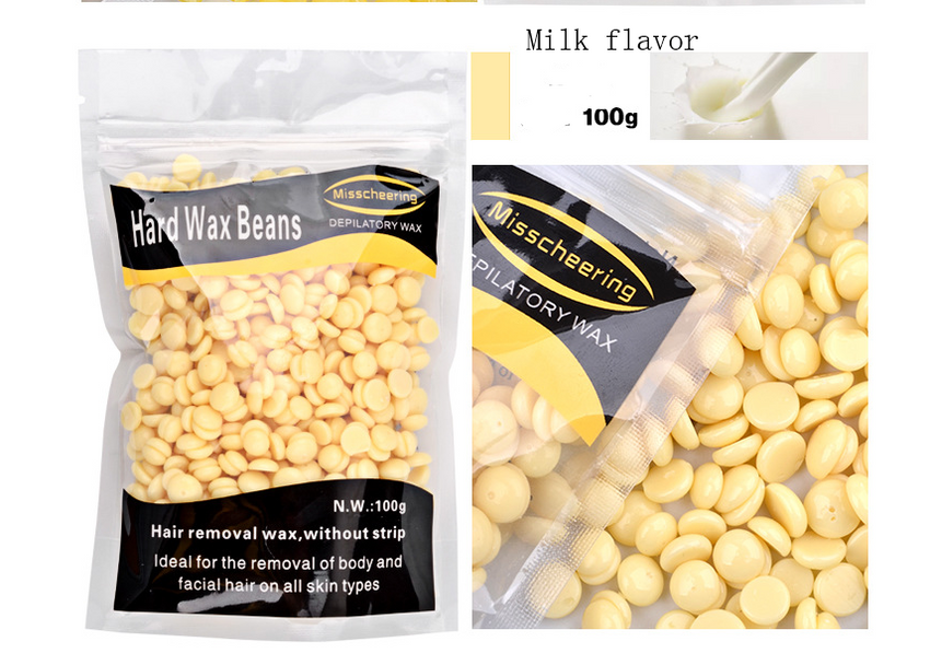 style: Milk 300g - Hair Removing Hard Wax Beans 100g