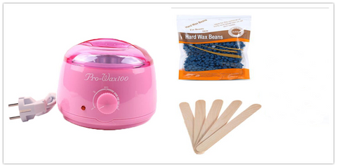 Quantity: Pink set, Model: EU - Hair Removal Electric Wax Warmer Machine