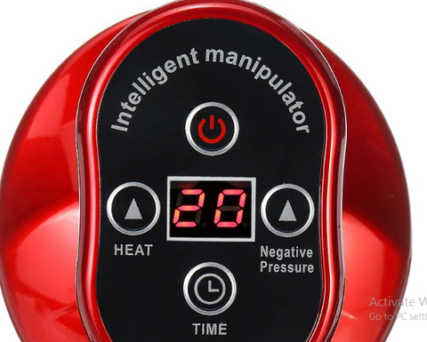 Color: Red, Model: Chargeable US - Home physiotherapy electric scraping