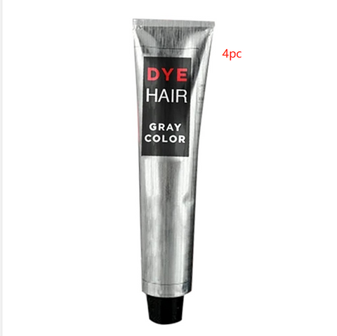Color: Grey 4pc, Size: 100 ml - Natural plant gray hair dye